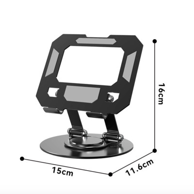 Kệ đỡ giá đỡ đế tản nhiệt cho máy tính bảng hợp kim nhôm gấp gọn xoay 360 độ nhiều nấc độ cao K1- Hàng chính hãng