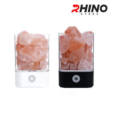 Đèn ngủ đá muối tự nhiên Rhino L901 thanh lọc không khí, 2 màu sắc - hàng chính hãng