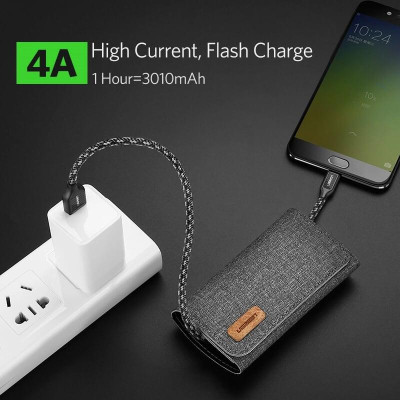 Ugreen UG50380US271TK 0.5M màu Đen Cáp sạc truyền dữ liệu USB 2.0 sang MICRO USB 4A võ hợp kim kẽm - HÀNG CHÍNH HÃNG