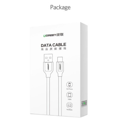Ugreen UG50380US271TK 0.5M màu Đen Cáp sạc truyền dữ liệu USB 2.0 sang MICRO USB 4A võ hợp kim kẽm - HÀNG CHÍNH HÃNG