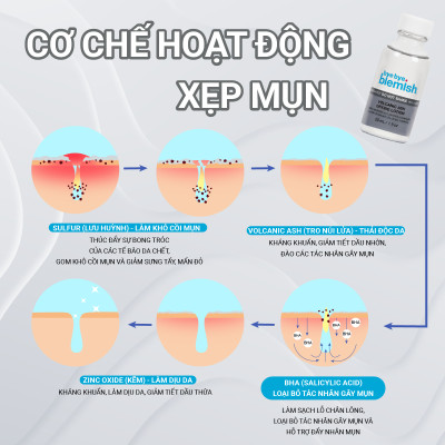 Chấm Mụn Tro Núi Lửa Giảm Mụn Nhanh Sau 1 Đêm Dành Cho Mụn Trắng, Sưng Đỏ Bye Bye Blemish Volcanic Ash Drying Lot