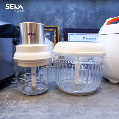 Máy xay thịt đa năng SEKA SK2287, 2 cối thủy tinh, thiết kế 4 - 6 lưỡi dao sắc bén, Công suất mạnh 500W  hàng nhập khẩu