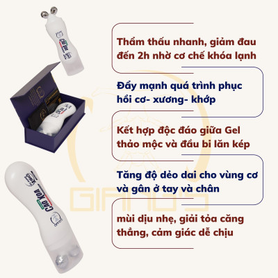 Herbal Gel for man 150ml - Dầu xoa bóp massage đầu lăn giảm đau nhanh dành cho nam