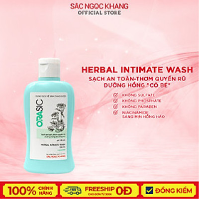 Dung dịch vệ sinh phụ nữ ORASIC Sắc Ngọc Khang_Tinh chất lá trầu không 100ml