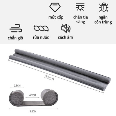 COMBO 2 Thanh xốp chắn khe cửa đa năng thông minh