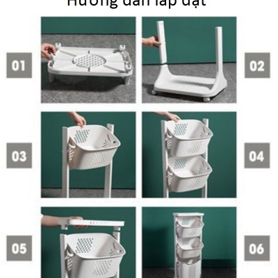 Kệ Đựng Đồ Đa Năng 3 Tầng, 2 Tầng Có Bánh Xe, Kệ Đa Năng Đựng Đồ, Rổ Đựng Quần Áo 3 Tầng 2 Tầng Có Bánh Xe