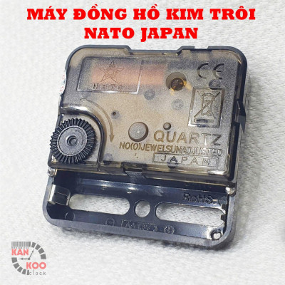 Máy đồng hồ treo tường Kim trôi  NATO Japan bảo hành chính hãƞg 5 năm