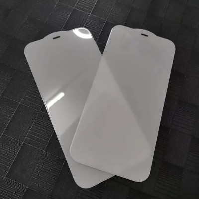 Kính cường lực không màu viền full tràn màn hình, có lưới lọc bụi lỗ loa, kính dán trong suốt toàn bộ cho iPhone - Hàng chính hãng