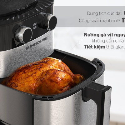 Nồi Chiên Không Dầu Sunhouse SHD4026 (6 lít) - Hàng Chính Hãng