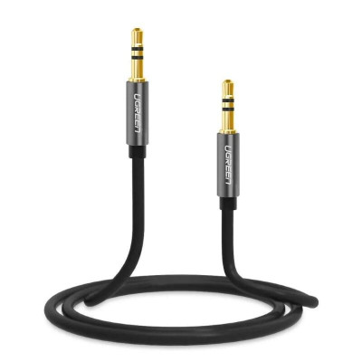 Ugreen UG10734AV119TK 1.5M màu Đen Cáp âm thanh 2 đầu 3.5mm dương dây tròn TPE cao cấp - HÀNG CHÍNH HÃNG