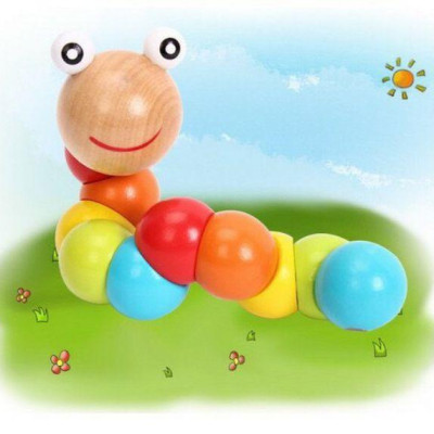 ĐỒ CHƠI CON SÂU GỖ SẮC MÀU