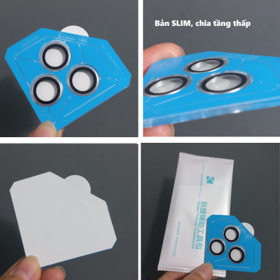 [ dán camera ip 15ProMax ] Mắt dán bảo vệ camera cho iP 15 Pro Max Kuzoom SLIM _ hàng chính hãng