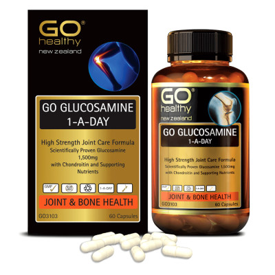 GO GLUCOSAMINE 1-A-DAY 1500mg 60 VIÊN- Viên uống bổ xương khớp nhập khẩu chính hãng GO Healthy New Zealand