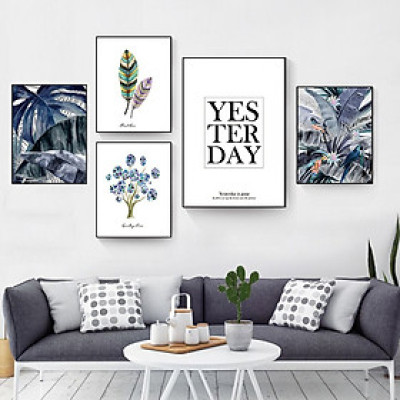 Tranh treo tường, tranh canvas TB59 bộ 5 tấm