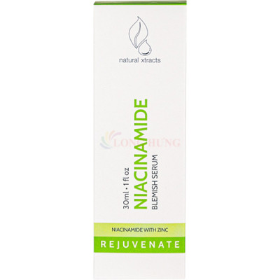 Serum ngừa mụn Natural Xtracts Niacinamide Blemish Serum hỗ trợ kiềm dầu và giảm thâm (30ml) - Hàng chính hãng