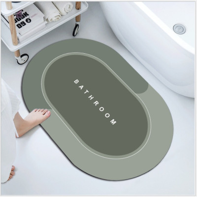 Thảm Lau Chân Silicon Siêu Mềm Siêu Dày, Siêu Thấm Nước Chất Liệu Cao Su Chống Trượt
