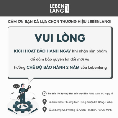 Bếp nướng điện không khói Lebenlang LBL8586, khay nướng tháo rời, chống dính cao cấp, công suất 2000W, bảo hành 2 năm - hàng chính hãng