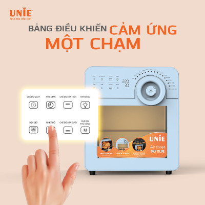 Nồi Chiên Không Dầu Unie Sky Blue Tiêu Chuẩn Đức 17 Chương Trình 14.5 Lít - Hàng Chính Hãng