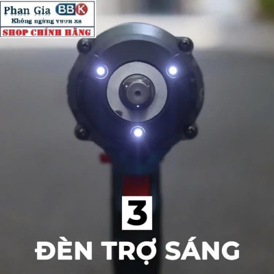 [LOẠI 1] Máy siết bulong pin Boshun Lực siết 850Nm, Động cơ Không chổi than, Ruột Đồng 100%, Pin 15Cell