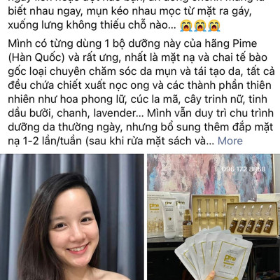 Set 5 Tế bào gốc nọc ong  Pime Remade Ampoule tái tạo phục hồi da, hỗ trợ mờ sẹo rỗ, nám