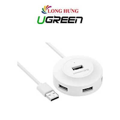 Cổng chuyển đổi Ugreen 4-in-1 USB 2.0 Hub 1m CR106 - Hàng chính hãng