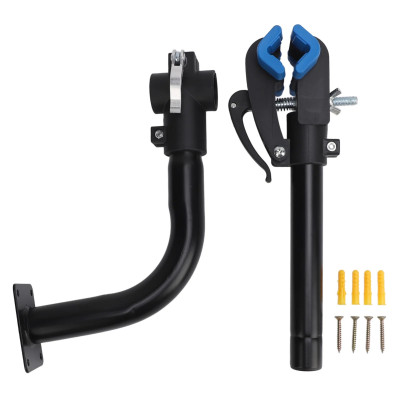 Khung Treo Tường Xe Đạp Cong HS-006 Địa Hình Đường Trường Giá Đỗ Sửa Chữa Phụ Kiện, Thép Không Gỉ Tiết Kiệm Không Gian, chịu tải 30 kg, Khóa chốt nhanh tiện lợi, cần xoay ngang trái phải 180 độ, phù hợp nhiều loại xe - Mai Lee
