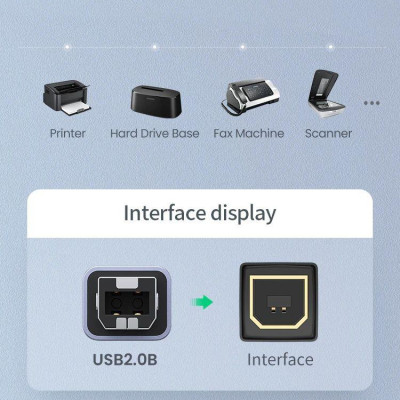 Ugreen UG20120US382TK Usb 2.0 đực Máy In ra đầu cái Type C vỏ nhôm màu xám - HÀNG CHÍNH HÃNG