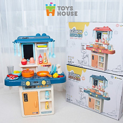 Bộ đồ chơi nhà bếp Toys House nấu nướng, có vòi nước và bảng vẽ, hướng nghiệp cho bé từ 3 tới 8 tuổi