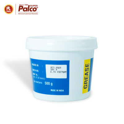 Mỡ bò chịu cực áp đa dụng PALCO EP-3 Gốc Lithium, NLGI-3, Màu vàng nâu - Hộp 500gr - Nhập khẩu Ấn Độ