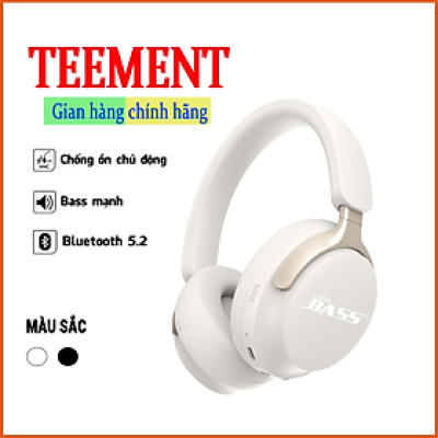Tai Nghe Bluetooth Teement  Không Dây Chống Ồn Thông Minh Bluetooth 5.3 Cao Cấp - Hàng Chính Hãng