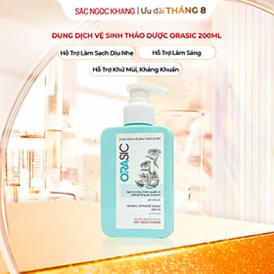 Dung dịch vệ sinh Thảo Dược Orasic 200ml sạch an toàn, thơm quyến rũ