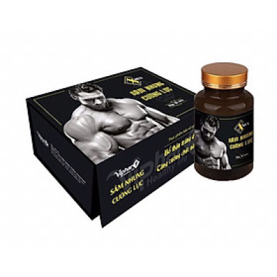 SÂM NHUNG CƯỜNG LỰC, hộp 30 viên Vinaphar - Bổ thận tráng dương, cố tinh, tăng cường chức năng thận.