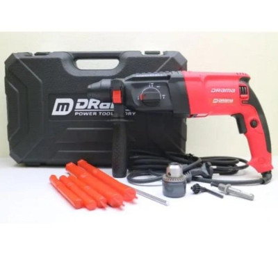 (LOẠI 1) Máy Khoan Đục Bê Tông DRAMA 1350W, 3 Chế Độ 2 - 26 Cam kết 100% Ruột Đồng Máy Khỏe Chạy Êm Bền