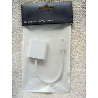 Cáp Chuyển đổi cổng Mini Displayport ra cổng VGA dùng để kết nối máy tính với tivi, máy chiếu - Hàng chính hãng