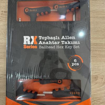 Bộ tay vặn T lục giác đầu bi 6 chi tiết RTB2000 Thổ Nhĩ Kỳ