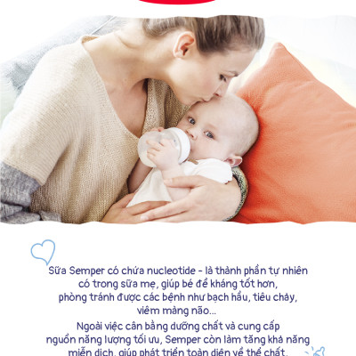 Combo 2 Sữa bột công thức Semper Baby Nutradefense 2 400g/hộp và Semper Bfidus Nutradefense 2 400g/hộp