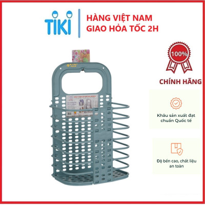 Giỏ đựng quần áo thông minh có thể xếp gọn hàng nhựa Việt Nhật chất lượng cao - Hàng chính hãng ( Giao màu ngẫu nhiên)