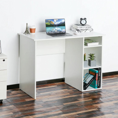 Bàn vi tính gỗ phong cách hiện đại SMLIFE Dobbs