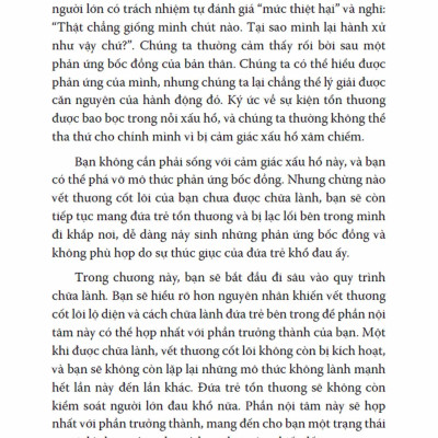 Chữa Lành Đứa Trẻ Tổn Thương Bên Trong