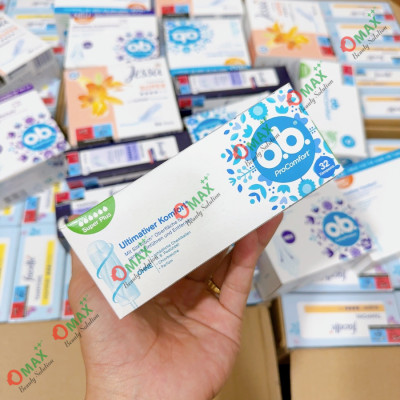 Băng Vệ Sinh Tampon Ob - Siêu Thấm Hút - Nhỏ Gọn - Dạng Nút - Nhập Khẩu Đức - Đủ Size Giọt Tampons Ob
