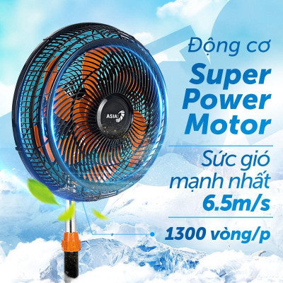 (ASIA) Quạt lửng Asia TURBO 6 cánh 80w - bán công nghiệp -  Hàng chính hãng