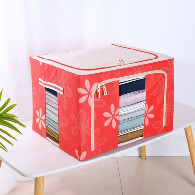 Túi vải đựng quần áo chăn màn khung sắt gấp gọn cỡ đại 66L - Túi vải đựng đồ đa năng chống thấm nhiều mẫu mã, họa tiết cao cấp - Hàng chính hãng D Danido