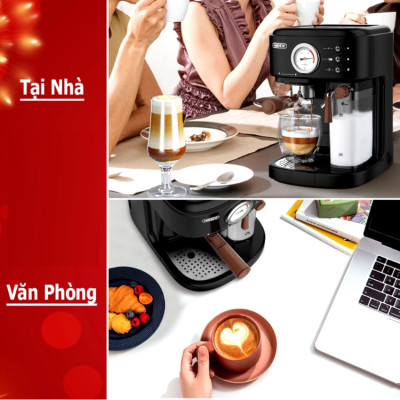 Máy pha cà phê Espresso chuyên nghiệp thương hiệu Mỹ HiBREW cao cấp H8A - Hàng Chính Hãng