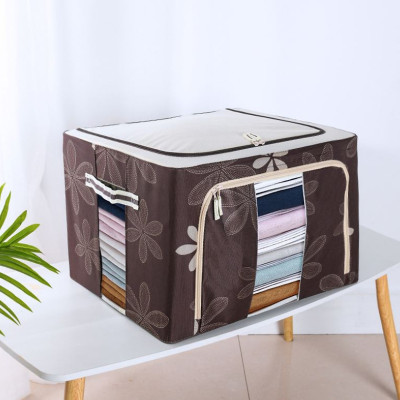 Túi vải đựng quần áo chăn màn khung sắt gấp gọn cỡ đại 66L - Túi vải đựng đồ đa năng chống thấm nhiều mẫu mã, họa tiết cao cấp - Hàng chính hãng D Danido