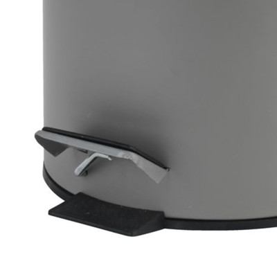 Thùng rác JYSK Mala sơn tĩnh điện xám 17x25cm,3L