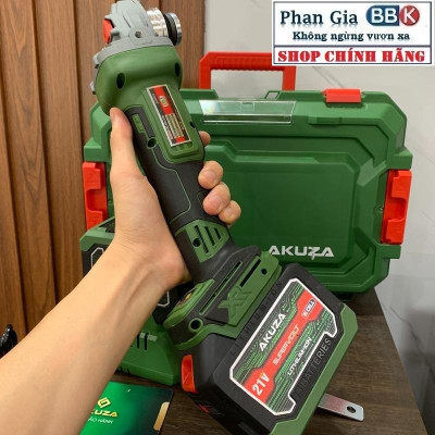 Máy Mài Pin AKUZA 01BL Cao cấp - Không chổi than có chỉnh lực điện tử, Pin 15 cell x2 - Bảo hành chính hãƞg