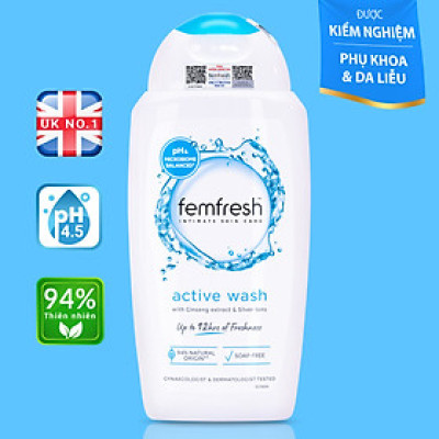Dung dịch vệ sinh Anh Femfresh soothing wash giúp làm sạch sẽ, thơm mát, ngăn ngừa viêm, ngứa, nấm phụ khoa - QuaTangMe Extaste