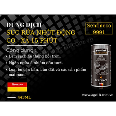 Dung Dịch Súc Rửa Nhớt Động Cơ Senfineco 9991 Xả 15 Phút