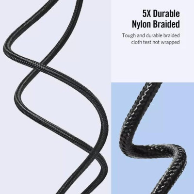 Ugreen UG50874ED017TK 2M màu Xám Cáp sạc truyền dữ liệu USB 2.0 sang MICRO USB đầu mạ thiếc - HÀNG CHÍNH HÃNG