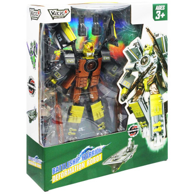 Đồ Chơi Robot Biến Hình Thành Tàu Sân Bay - Vecto VT698B16/YL - Màu Vàng